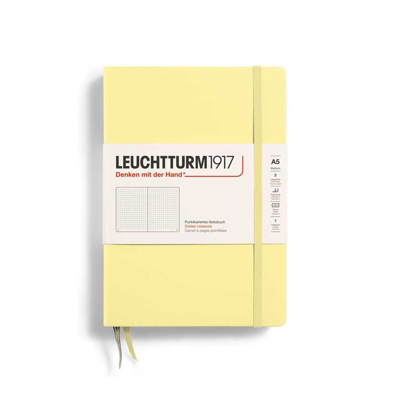 High-quality, blank lined notebook